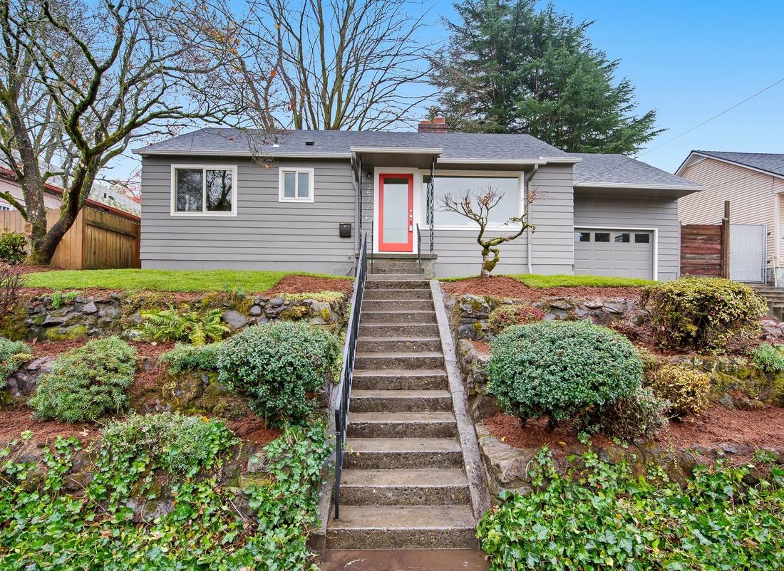 Renovated house on Liberty St in NE Portland, bought as-is and restored by Rubix Properties